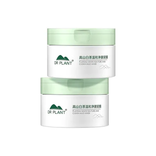 Dr．Plant Высокогорный Белый Чай Мягкий Чистый И Прозрачный Маска из Глины для Увлажнения и Очищения Жирной Кожи Сухая Кожа