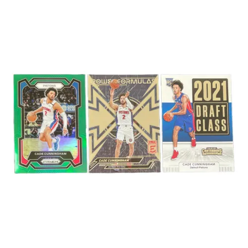 PANINI 2023 24 PRIZM Пистоны Кейден Кэннингем CC Зеленый Фолд+2023 Тека+2022 Тека Новые Звезды Игрок Карта