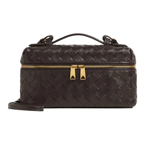 Bottega Veneta Intrecciato Телячья кожа Сумка через плечо Makeup Bag Женская Желейная