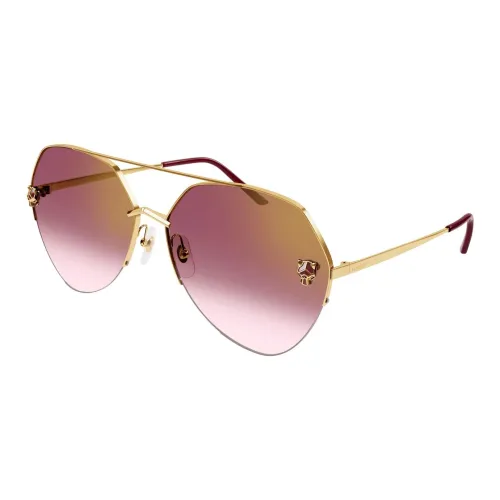 Cartier Metal Aviator Солнцезащитные очки Мужские Золотые
