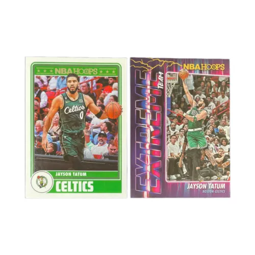 PANINI 2023 24 NBA Hoops Celtics Tatum Tekka Карта пройдет Through Спортивные карты 2 шт