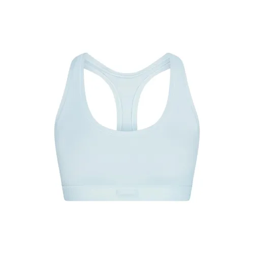 SKIMS Хлопок Джерси Рейсербэк Бюстгальтер Женский 1 Пачка Опал Опал