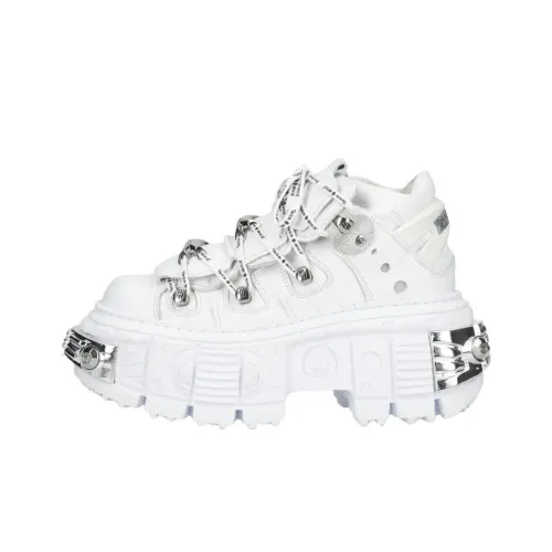 NEW ROCK Низкий топ Повседневная обувь Унисекс Белый