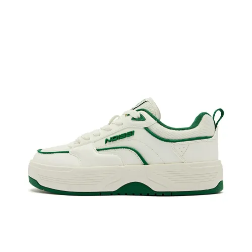 QIAODAN Slip-resistant Abrasion-resistant Low-top Скейтборд Кроссовки Женские Белый Зеленый