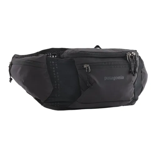 Patagonia Dirt Roamer 3L Бананка Outdoor Сумка Переработанный Нейлон Черный Унисекс