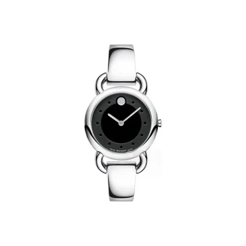 MOVADO Lino Collection Кварцевый механизм Женские часы 30MM Черный циферблат Корпус из нержавеющей стали Ремешок из нержавеющей стали