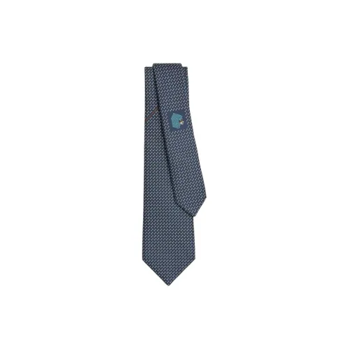 HERMES Ties Men's Navy Blue