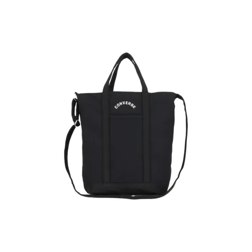 Конверс Хлопок с Полиэстером Сумка через плечо Сумка среднего размера унисекс черного цвета