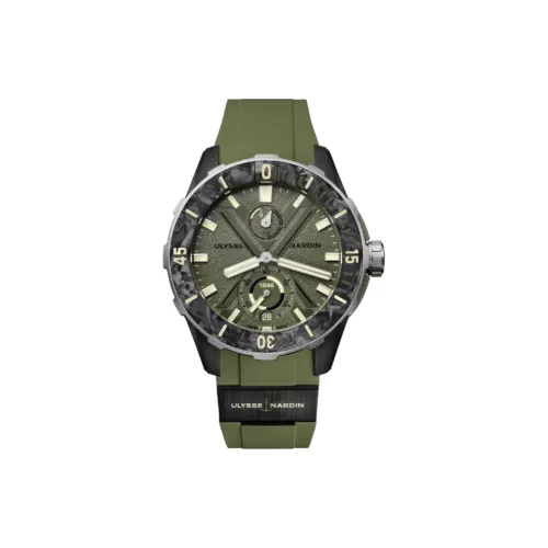 ULYSSE NARDIN Автоматический Механический Механизм Мужские Часы 44 мм Зеленый