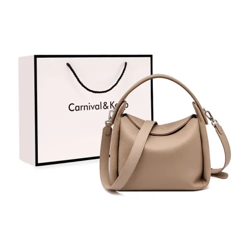 Carnival Keep Сумка из натуральной коровьей кожи сумка через плечо сумка на плечо стандартная женская молочно-чайного черного цвета