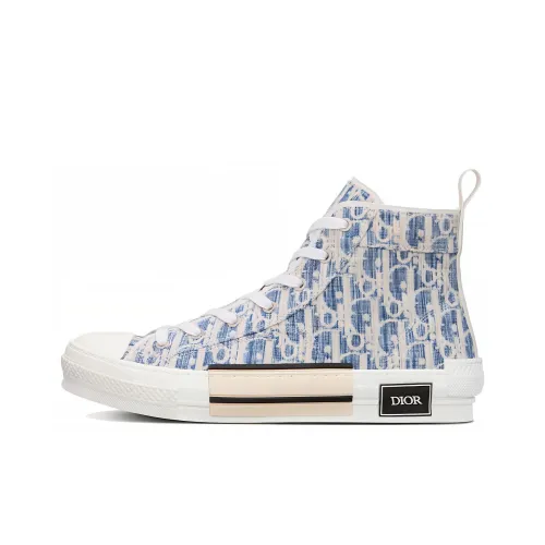 DIOR B23 Высокие Топы Стильные Скейтбординги Мужские Синие