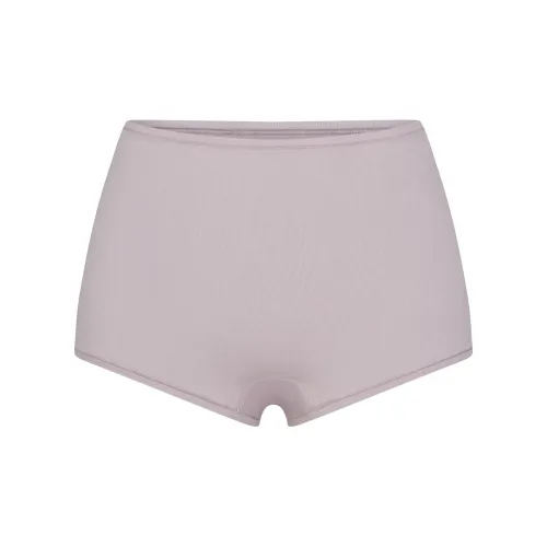 SKIMS Хлопок Джерси Мальчик Короткий Трусы Женские 1 Пачка Устрица Устрица