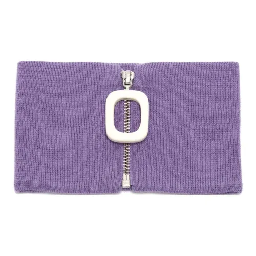 JW Anderson Шерсть Шарфы Женские Фиолетовые