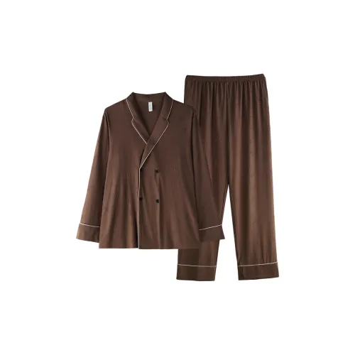 Xuan Liang Pajama Набор Мужской Кофе