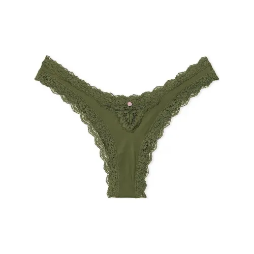 Victoria's Secret Fantasy Collection 1 шт WOODLAND Зеленый/Зеленый Женские Стринг