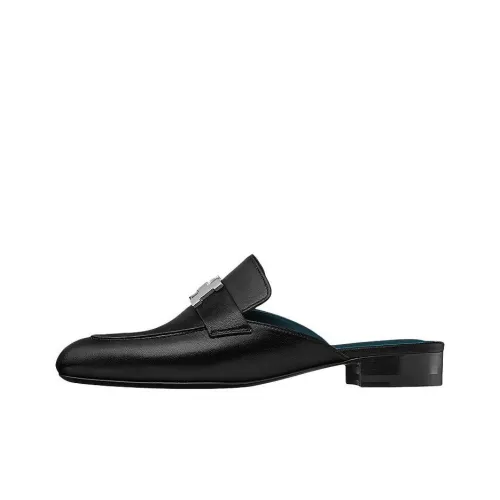 HERMES Домашние тапочки Женские Черные