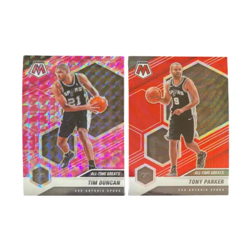 Панини 2020 21 Панини Мозаика Спёрс Дункан Вишневый цветок Фолд+Тони Паркер Красный Фолд 2 Карта Товар Произойдет