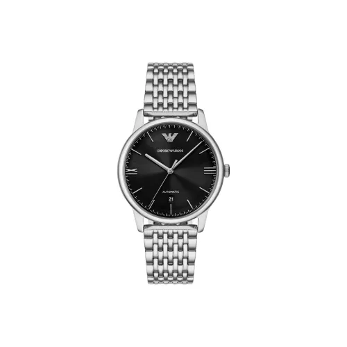 EMPORIO ARMANI Механические Мужские Часы 39 мм Черные