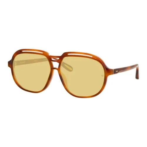 Linda Farrow Ацетат Aviator Солнцезащитные очки Унисекс Коричневый