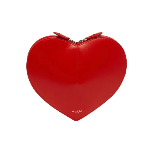 Alaia Кожа Сердце-Формированная Сумка Сумка через плечо Стандартная Женская Красная