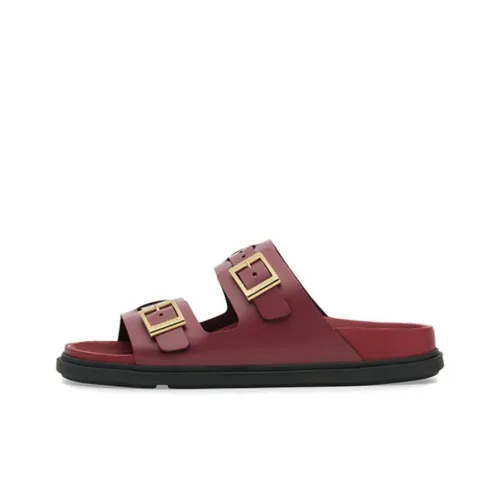 Birkenstock Износостойкие шлепанцы женские красный