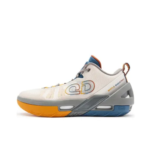 QIAODAN Потертый 6PRO Противоскользящий Устойчивый к истиранию Низкий Топ Баскетбольные кроссовки Мужской Белый Серый Коричневый