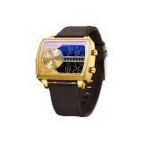 Силиконовый, кофейное золото (золото, циферблат)