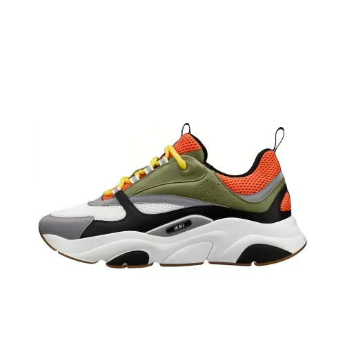 DIOR B22 Устойчивый к истиранию Дышащий Низкий Топ Повседневная обувь Мужская Хаки Черный