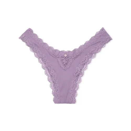 Victoria's Secret Fantasy Collection Dreamy Collection Angels Кружевная отделка Бразильские трусы Frozen Сливовый