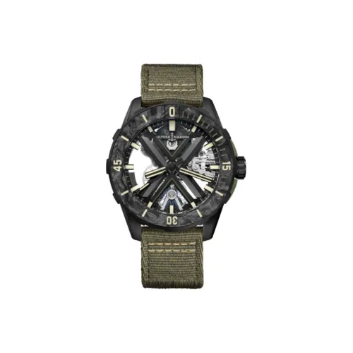 ULYSSE NARDIN Автоматический Механический Часы Мужские 44 мм Скелет