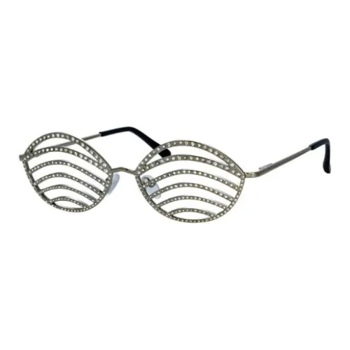 Linda Farrow OVAL SUNGLASSES Женские Серебряные