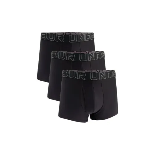 Under Armour Tech 3 Pack Мужские Боксеры Черные