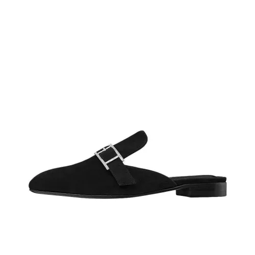 HERMES Домашние тапочки Женские Черные