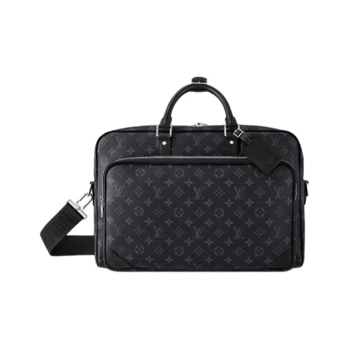 LOUIS VUITTON Холст и кожа портфель сумка через плечо сумка обычный мужской черный