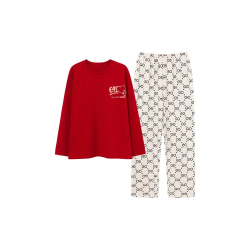 FOREVER 21 Пижамный комплект Мужской Красный