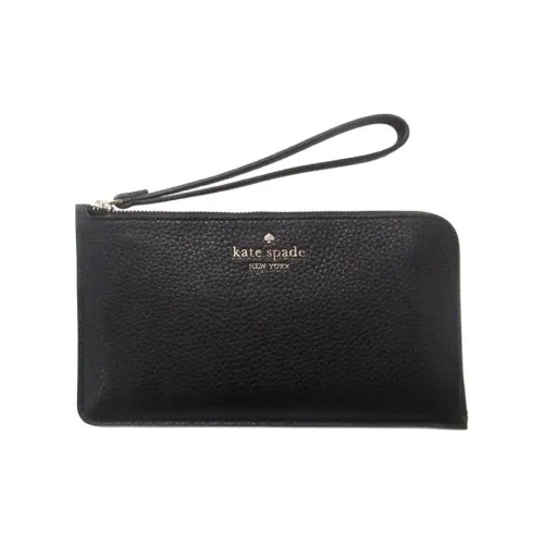 Kate Spade Pebble Leather Clutch Women's Black