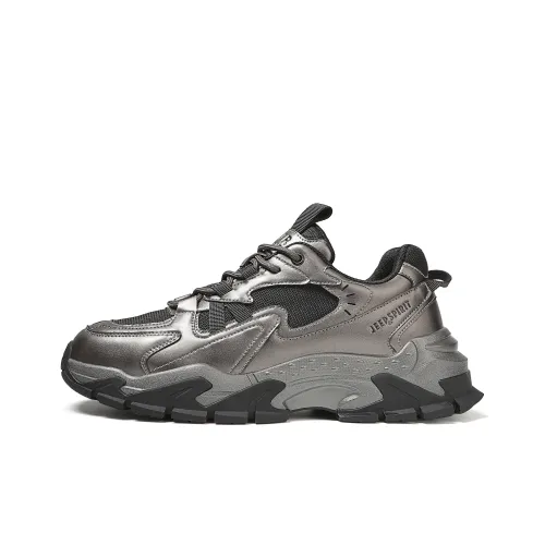 JEEP SPIRIT Износостойкий Дышащий Увеличивающий Высоту Низкий Топ Кроссовки Мужские Бронзовые