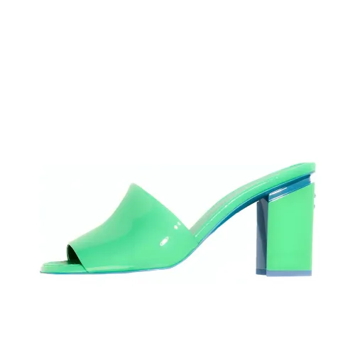 CHANEL Слипоны Женские Зеленые