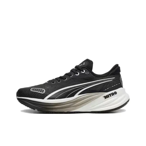 PUMA Magnify Nitro 2 Slip-Resistant Low Top Тренировочные Беговые Кроссовки Мужские Черные
