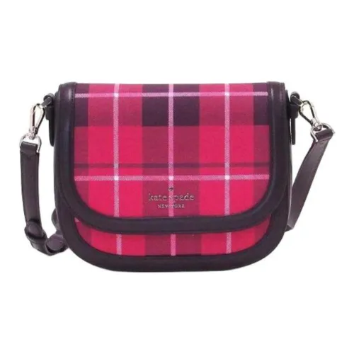 Kate Spade PVC с покрытием холст Сумка через плечо Сумка на плечо Женская Яркая Розовая