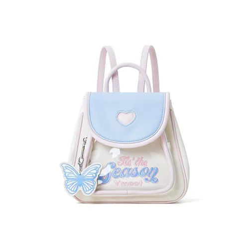 Sound For Life Рюкзак из синтетической кожи маленький женский белый серебряный