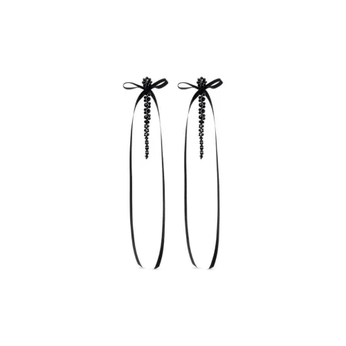 SIMONE ROCHA Серьги из стекла женские черные