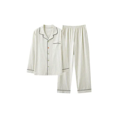 Qiao Ni Tong Пижамный комплект Мужской Абрикос