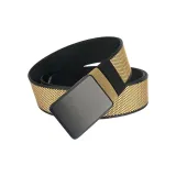 Черная пряжка с коричневым койотом