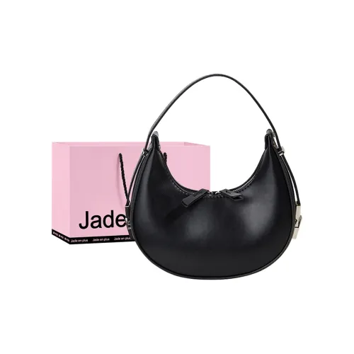 Jade En Plus ПУ (полиуретан) Портативный Подмышечный Сумка на плечо Стандартный Женский Черный Белый