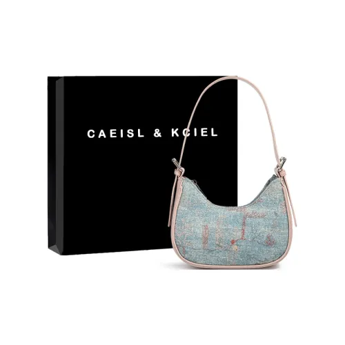CAEISL&KCIEL Сумка через плечо Синие и Белые Вышитые Розовые Женские