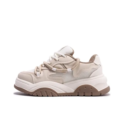 PAUL FRANK Износостойкий Низкий Топ Повседневная Обувь Женская Бежевая