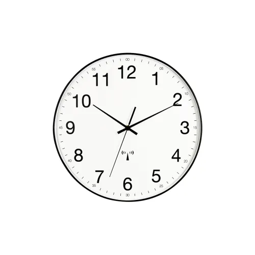 HENSE Радиоконтролируемый механизм Металл Стена Часы Унисекс Белый циферблат HW287