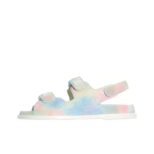 CHANEL One Ремешок Сандалии Женские Розовые Синие