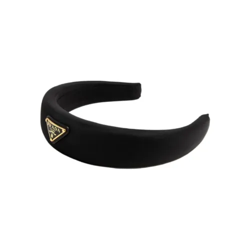 PRADA Ocean Plastic Headbands Women's Black PRADA Океанический пластик ободки для волос женские черный
